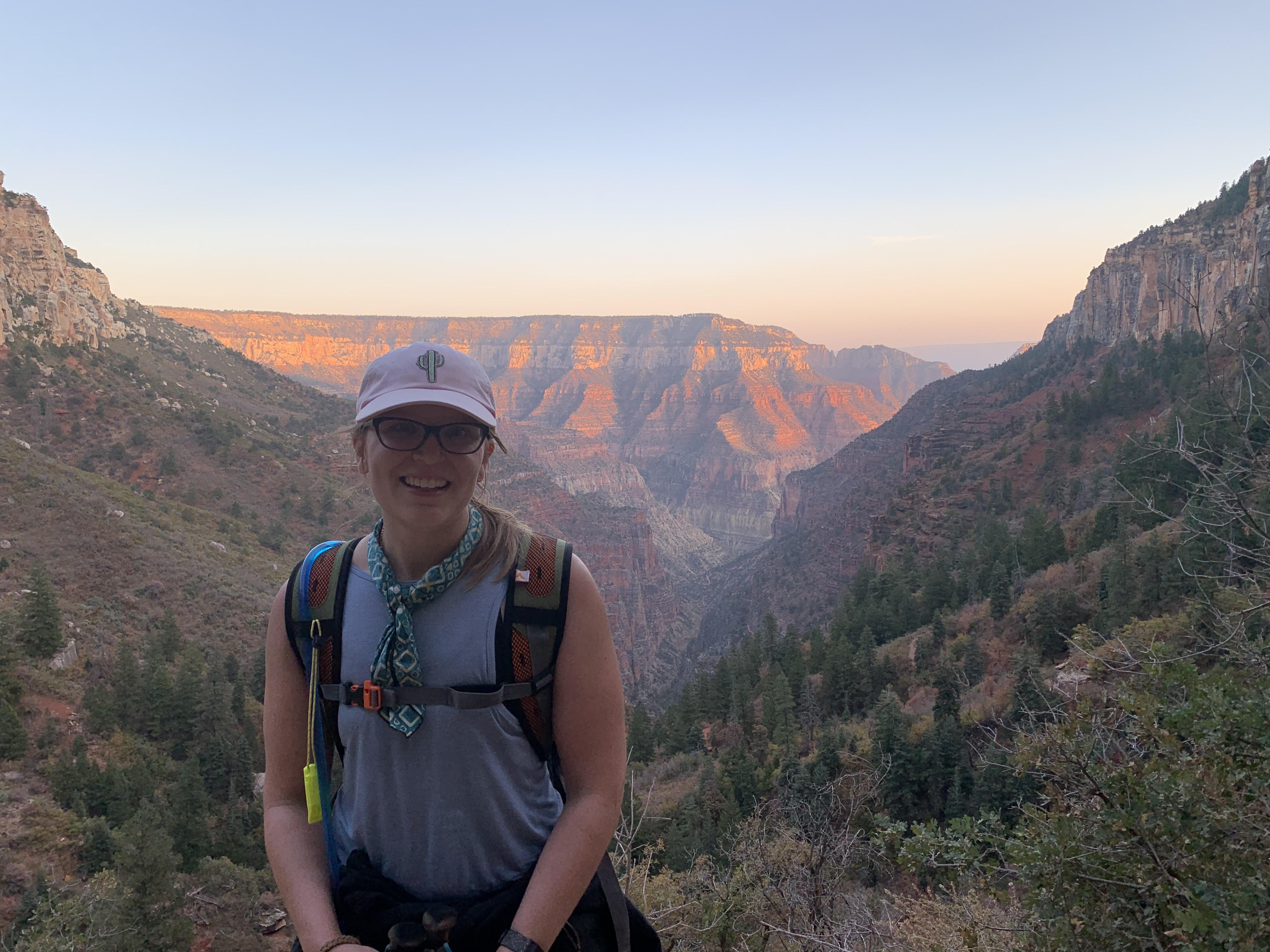 Me at three miles left on my Grand Canyon Rim2Rim.